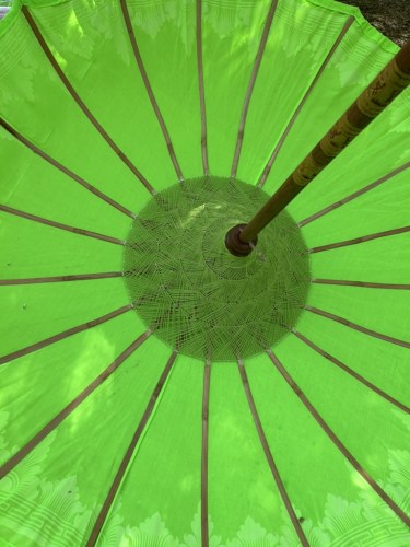 Parasol balinais PBVE1 vue bas